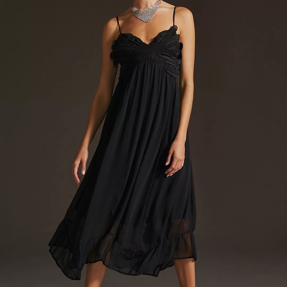 Anthropologie Butterfly Midi Dress